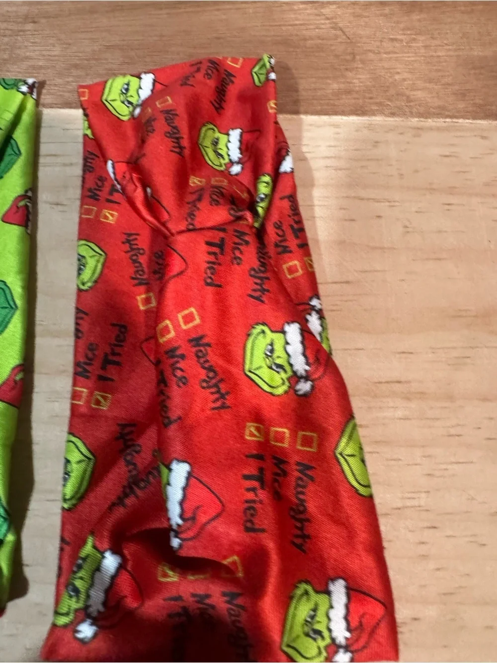 Grinch Holiday Headwraps, headbands set of 2